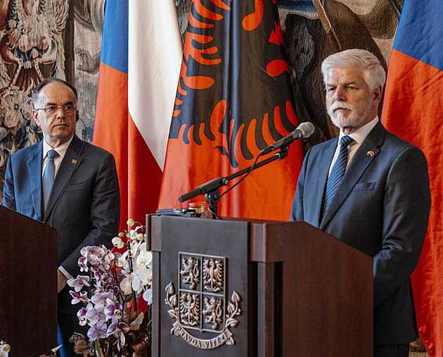 Pavel přijal albánského prezidenta. Ocenil postoj k ruské agresi, řešili i vstup do EU