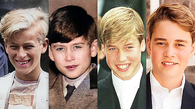 Komu se George podobá nejvíc? Takto vypadali William, Karel a Philip ve 13 letech