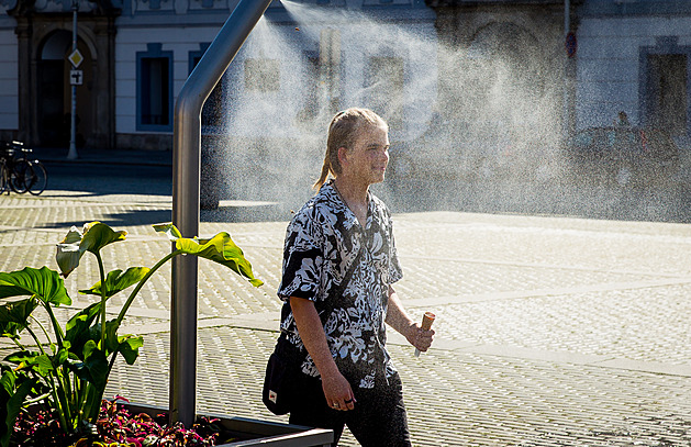 Města se učí čelit horkým létům, stromy přibývají pomalu, pomáhají pítka a mlžítka