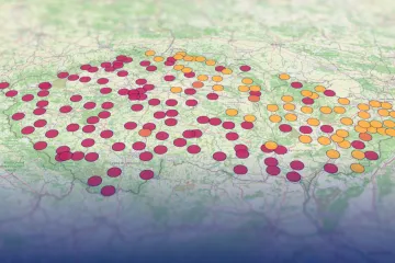 Teplotní rekordy padly ve čtvrtek na mnoha místech Česka. Podívejte se na mapu